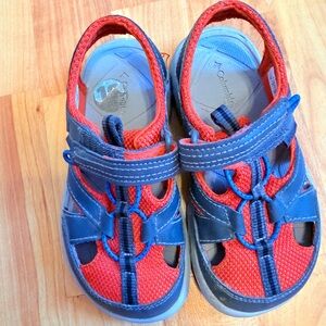 Columbia Kids Red and Navy Sandals